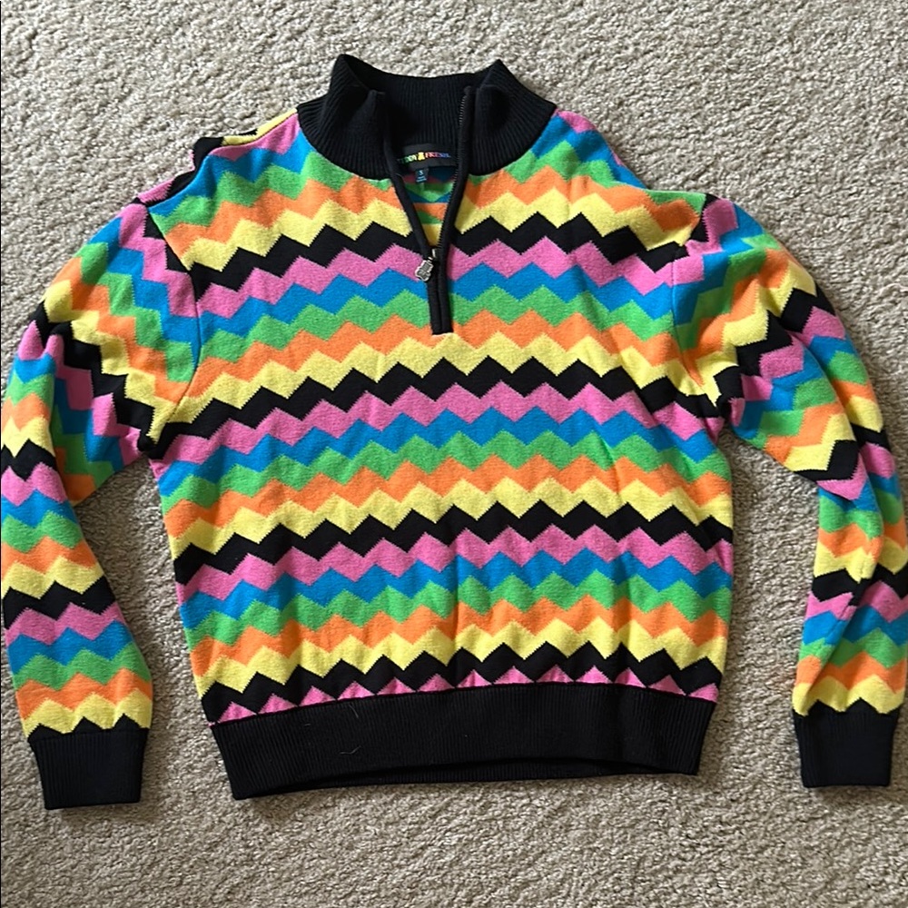Colorful Zigzag Pattern Men's Sweater